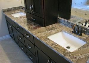 Chocolate Bordeaux Granite Stone Slabs Features Cappuccino Blocks