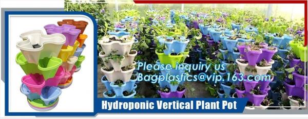 10 Pack Flower Plant Reusable Garden Hydroponic Stacking 3 Gallon Nursery Pots