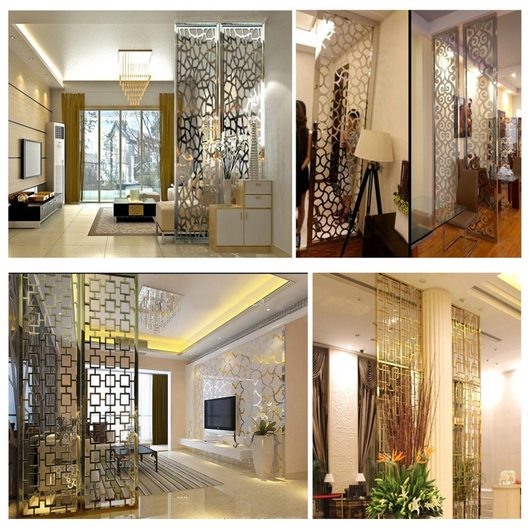 Restaurant Wall Divider 3d Decorative Panel Stainless Steel Screen