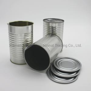 China Tinplate Can Size 7116# with Easy Open Lid Gold Lacquer Coating for Packing Canned Mushroom on sale