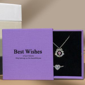 China Multi-Color Drawer Packaging Jewelry Box Bracelet Jewelry Custom Packaging Box Necklace Jewelry Packaging Box on sale