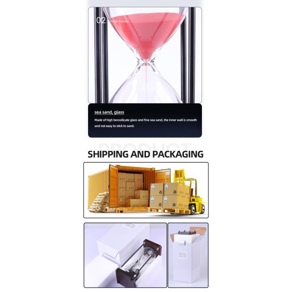 Creative Modern Hourglass Decor Sand Timer 30 Min 5 Min 1 Min