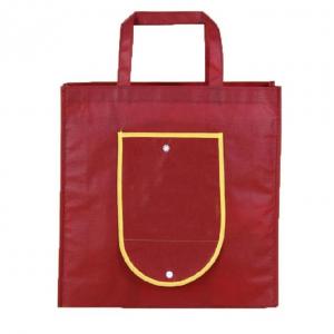 Cheap Tear Resistant Non Woven Reusable Bags , Fold Up Tote Bag Full Color Printing for sale