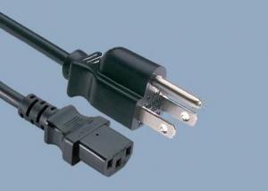 Cheap UL CUL CSA 10A 125V 3 Prong NEMA 5-15P IEC C13 American UL Power Cord for sale