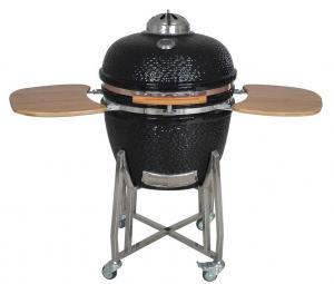 Cheap SGS Black Cast Iron Grate Barbeque 24 Inch Kamado Grill for sale