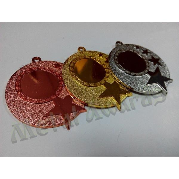 Die Struck Process Custom Engraved Medals With Star Logo None Attachment