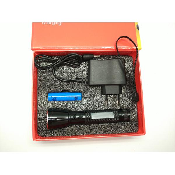 G-805 Rechargeable Type with 1 AA Battery LED Torch Flashlight