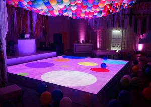 Cheap Portable 3D Interactive LED Dance Floor Rental Disco Lighted Floor Panels for sale