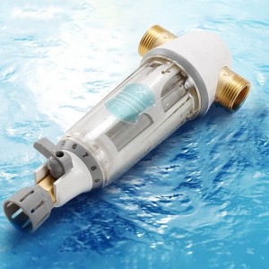 Pre filter 360 degrees rotating interface Whole house automatic backwash pre-filtered water prefilter (3)
