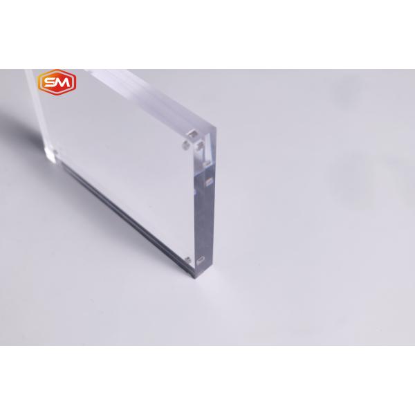Custom 10 X 12 Plastic Magnetic Picture Frames Rectangle OEM Acrylic Frame Stand