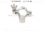 Stainless Steel Sanitary Fittings , Pipe Hanger , Blue Lined pipe clip c/w weld