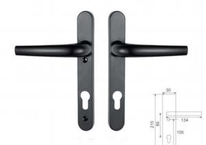 China Sturdy Cylinder Exterior Door Entry Handle With Lever Entry Door Lock Handle Set on sale