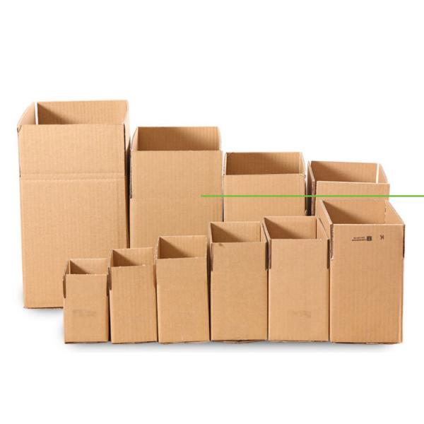 Portable Plain Brown Corrugated Gift Box Lightweight For Shipping