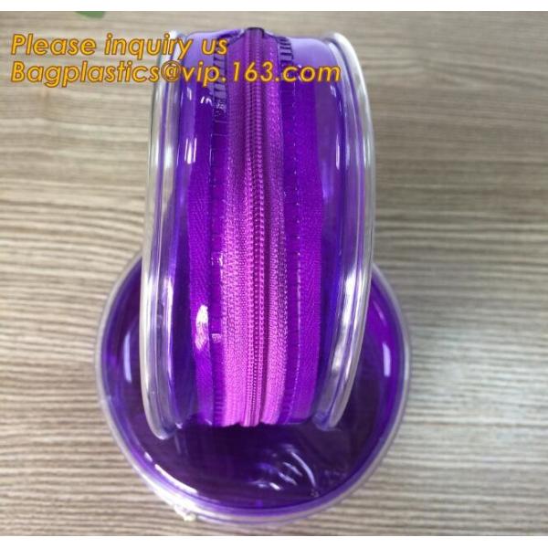 Plastic Bag OEM Custom PVC Loop Handle Image Printed Plastic Shopping Bag,Promotional Clear Waterproof Plastic Cosmetic