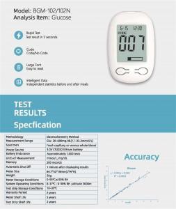 Cheap HZ Diabetes Test Kit Portable Glucose Monitoring Devices BGM-102 for sale