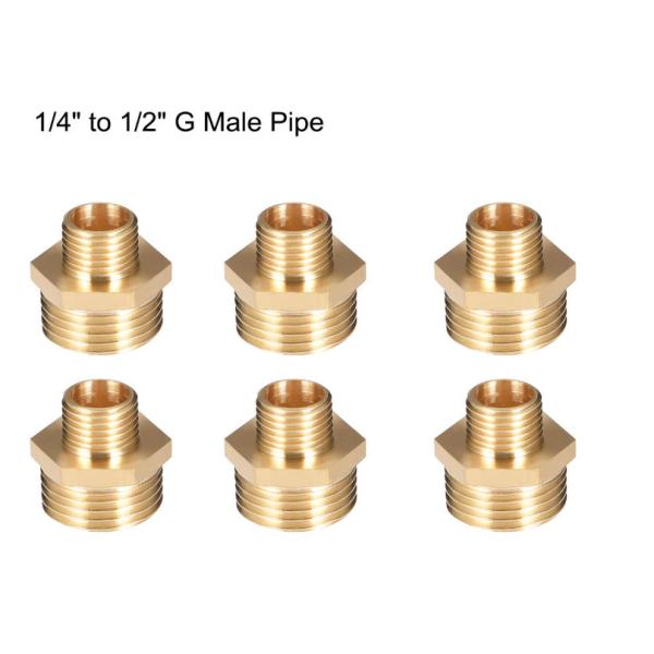 Lead Free G 1/4 Inches X G 1/2 Male Brass Blow Out Plug