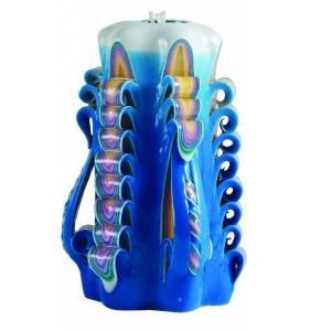 Cheap 100% paraffin wax unscented &amp; handmade 4"craved havdalah candle packed into gift box for sale