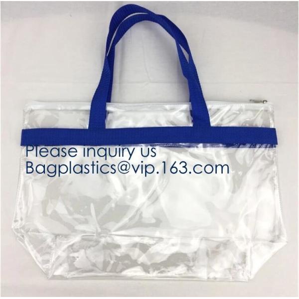 Custom Clear Transparent Holographic Iridescent Ladies Vinyl Tpu Shopper Women Shopping Tote Bag Garment Bags,Storange