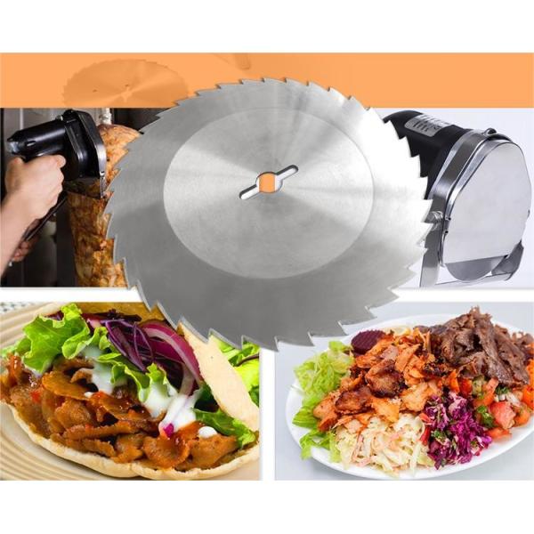 120mm Stainless Steel 440C Slicing Machine Blades Knife With Teeth Messer
