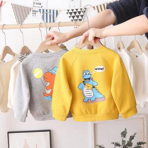 Children'S Apparel Cotton Children'S Clothing Cartoon Print Coat Toddler Animal