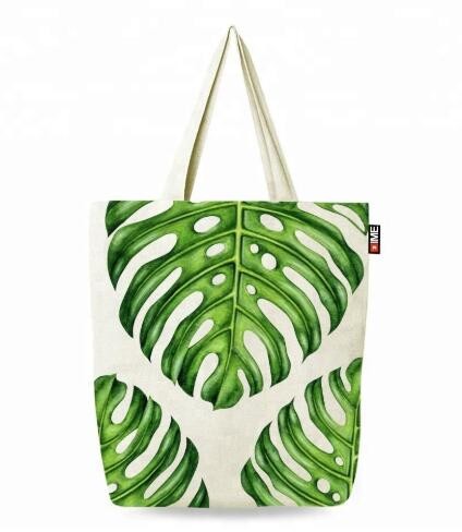 Custom silk screen printed Cotton material handle style blank natural cotton canvas bag without logo bagplastics bagease