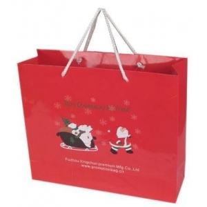 China laminated paper shopping bag  paper shopping bag any size with gold stamping on sale