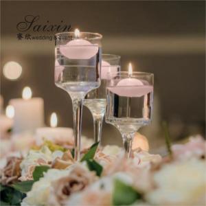 China Cheap Floating Candles Holder Glass Wedding Decoration Supplies 3pcs/set Candles Holder Small Centerpiece on sale