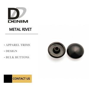 Cheap Dark Antique Sliver Gun Metal Rivets For Outerwear , Denim Jacket for sale