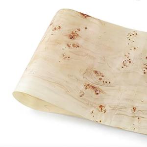 China Natural Mappa Burl Wood Veneer 0.6mm Thickness With Phenolic Glue on sale
