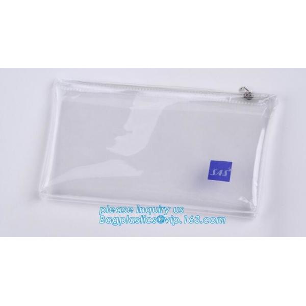 Biodegradable Customised printing Clear PVC Cosmetic Standup k Pouch,Toiletries Cosmetic Pvc Pouch With Marble Dig