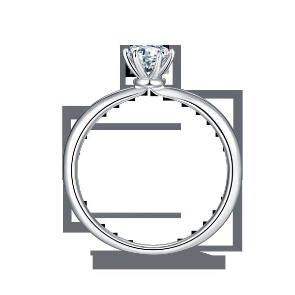 925 Sterling Silver Moissanite Diamond Rings For Wedding Engagement