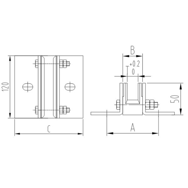 Hollow Elevator Guide Shoe Without Bracket And Counterweight