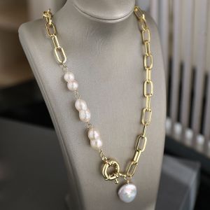 Buy cheap High Quality Natural Baroque Irregular Freshwater Baroque Pearl Necklace Jewelry from wholesalers