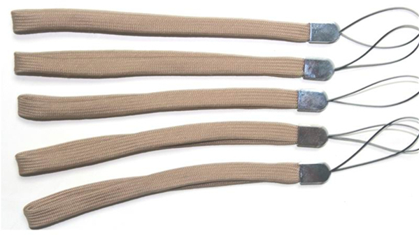 Polyester wrist strap for mobile phone,short hand lanyards for mobile phone holder hanging