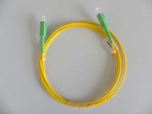 0.9mm LSZH Fiber Optic Patch Cable SC / APC Simplex SM Low Insertion Loss