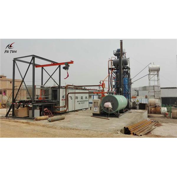 Thermal Oil Boiler Heating Bitumen Drum Melter Continuous Production Container Loading