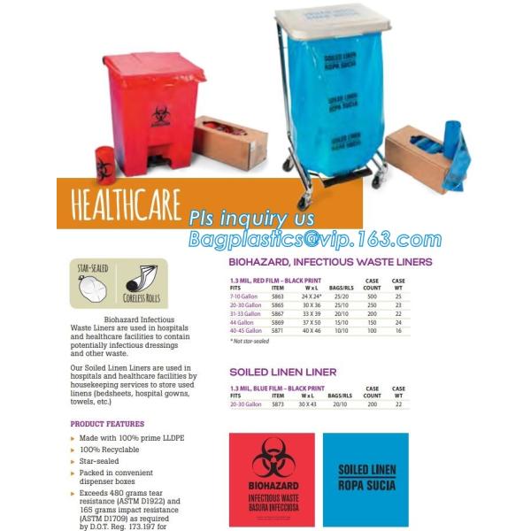 Bio Hazard Tote Bags,Stick-on Red Bio Hazard Waste Bags 6" x 6" 200/Bx,Shop Bio Hazard Shoulder bags online bagease pack