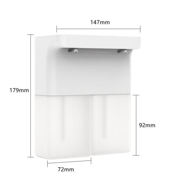 Office Plastic Automatic Soap Dispenser 600ML 1200mAh Usb Rechargeable