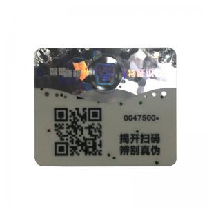 Cheap ODM Color Label Stickers Adhesive QR Code Sticker Roll Anti Counterfeit for sale