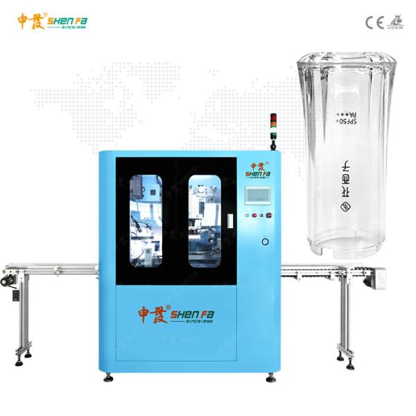 Servo Automatic Hot Foil Stamping Machine For Transparent Hexagonal Bottle