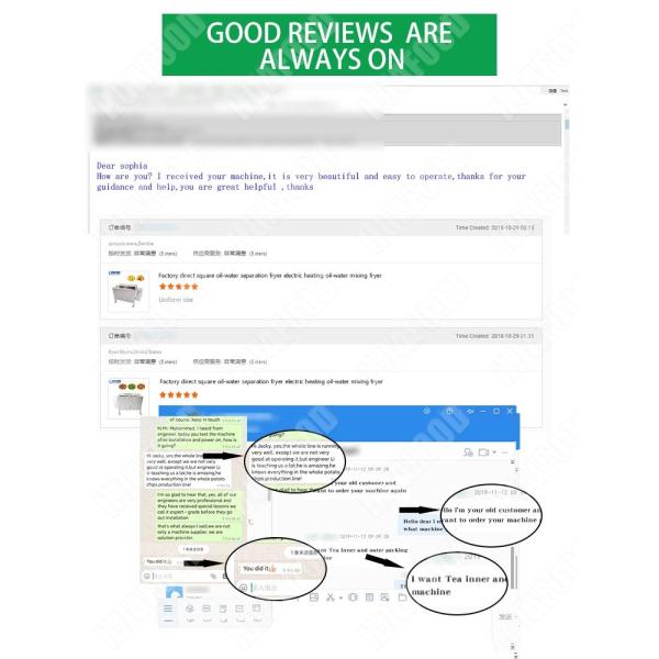 Oil / Water Separation Automatic Fryer Machine Customized With Intelligent Temperature Control