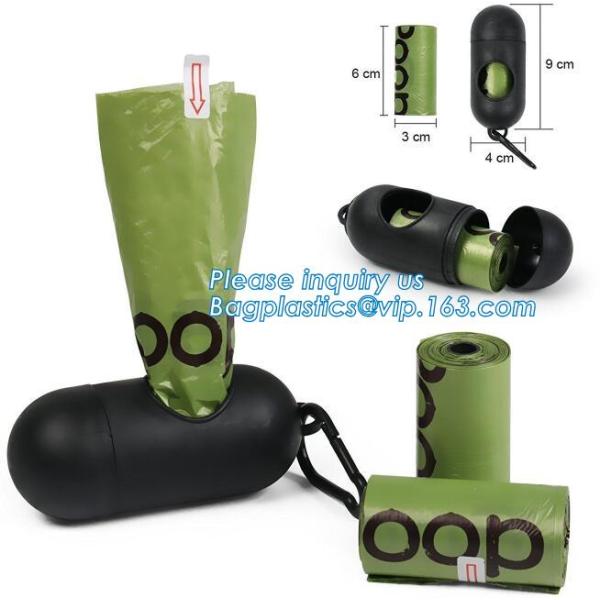 Disposable Dog Excrement Pop Shit Pet Trash Garbage Waste Disposal Dog Poop Bag, 100% biodegradable colorful pet waste b