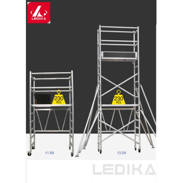 6061 Aluminum Scaffolding Tower Ladder Frame Layer Working Bench
