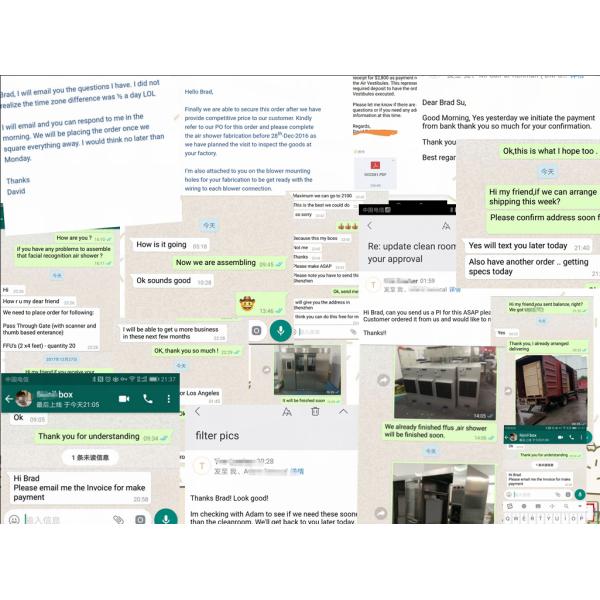 Yaning Hard Wall Semiconductor Clean Room Acrylic Sheet / Toughened Glass Modular Cleanroom