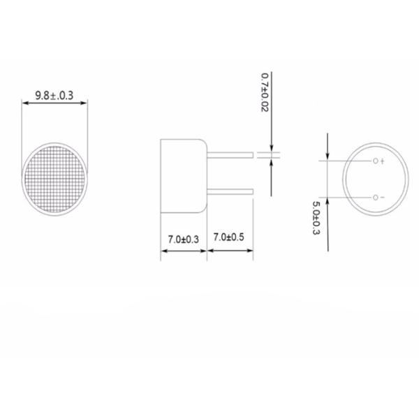 High Frequency 10mm 300kHz Long Range Ultrasonic Sensor