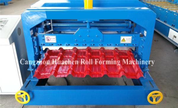 Quality 5.5KW Glazed Tile Roll Forming Machine , Roof Panel Forming Machine 0.3-0.8mm Thickness wholesale