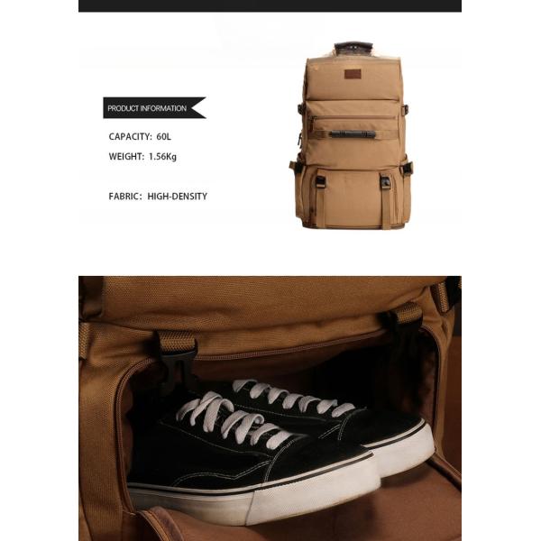 Characters Pattern Waterproof Multi-Function Outdoor Carrying Bag with Button Closure