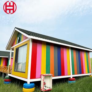 China Customized Color Mobile Modular Small Prefabricated House Home Log Cabin on sale