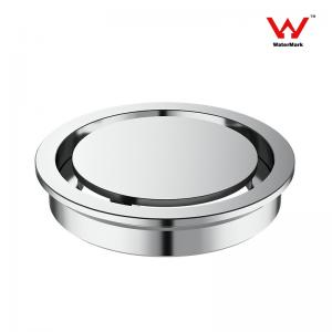 China Recessed Circular Shower Drain , Brass Round Floor Drain Without Trap on sale