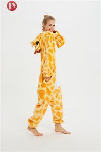 Cheap Wholesale Soft Flannel Fleece Funny Giraffee pajamas Mascot Costumes for sale